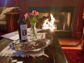 cinnamon wine and snacks set up