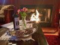 cinnamon wine and snacks set up