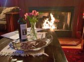 cinnamon wine and snacks set up